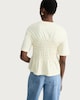 image 3 of The F&F Edit Pure Cotton Shirred Waist Short Sleeved Top in Yellow