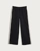 image 4 of F&F Active Wide Leg Side Stripe Joggers in Black