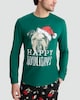 image 2 of F&F Pure Cotton Happy Howlidays Top and Cuffed Joggers Pyjamas in Multi