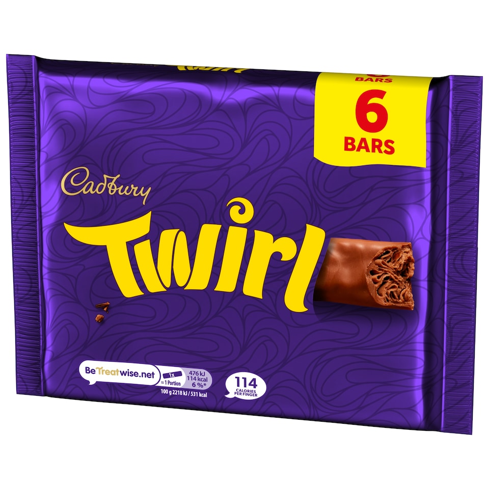 image 1 of Cadbury Twirl Milk Chocolate 6pk Multipack 129 g