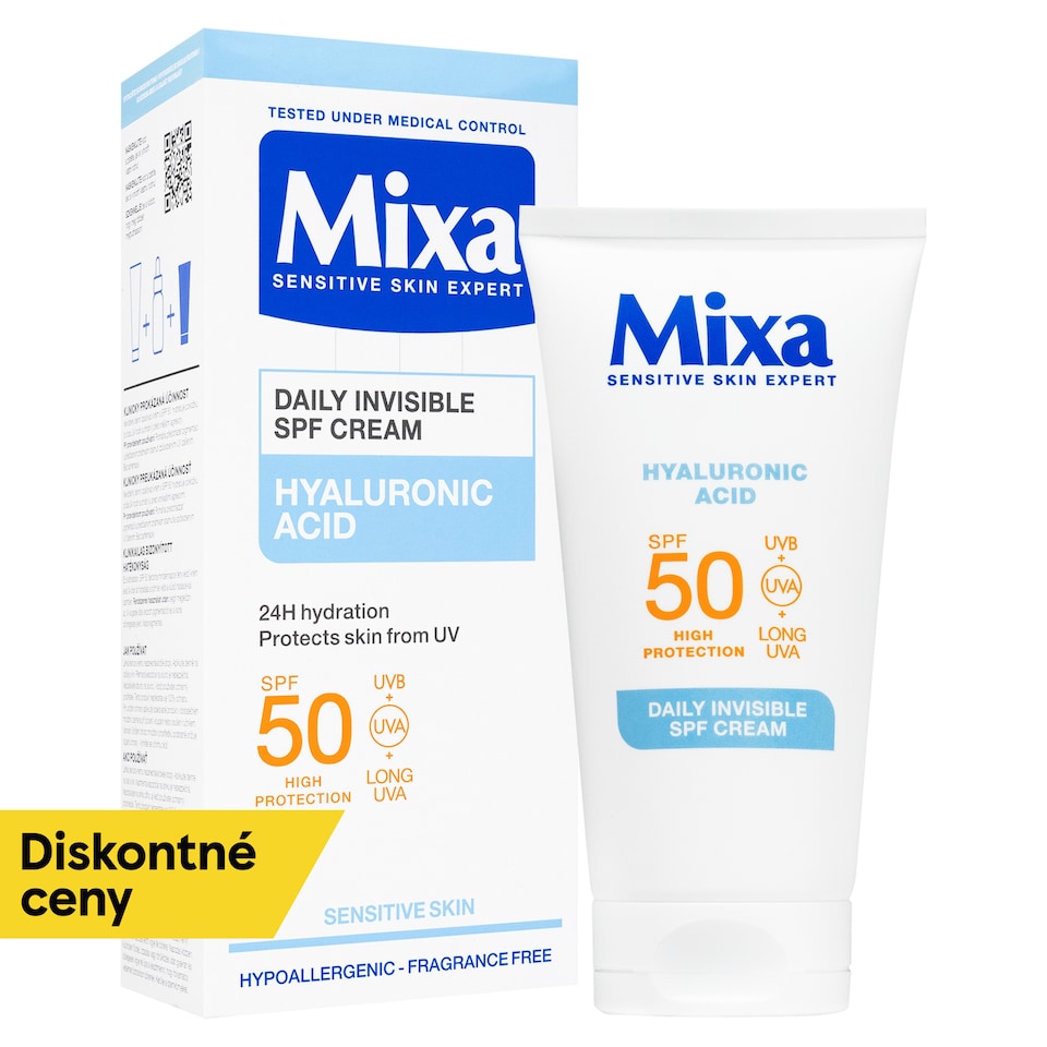MIXA neviditel´ný denní krém SPF 50 , 50 ml