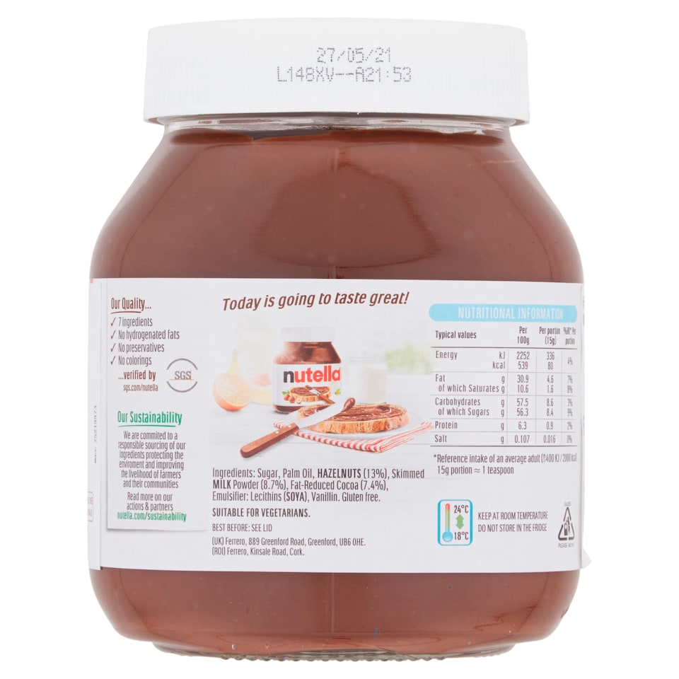 image 1 of Nutella Hazelnut Chocolate Spread 1Kg