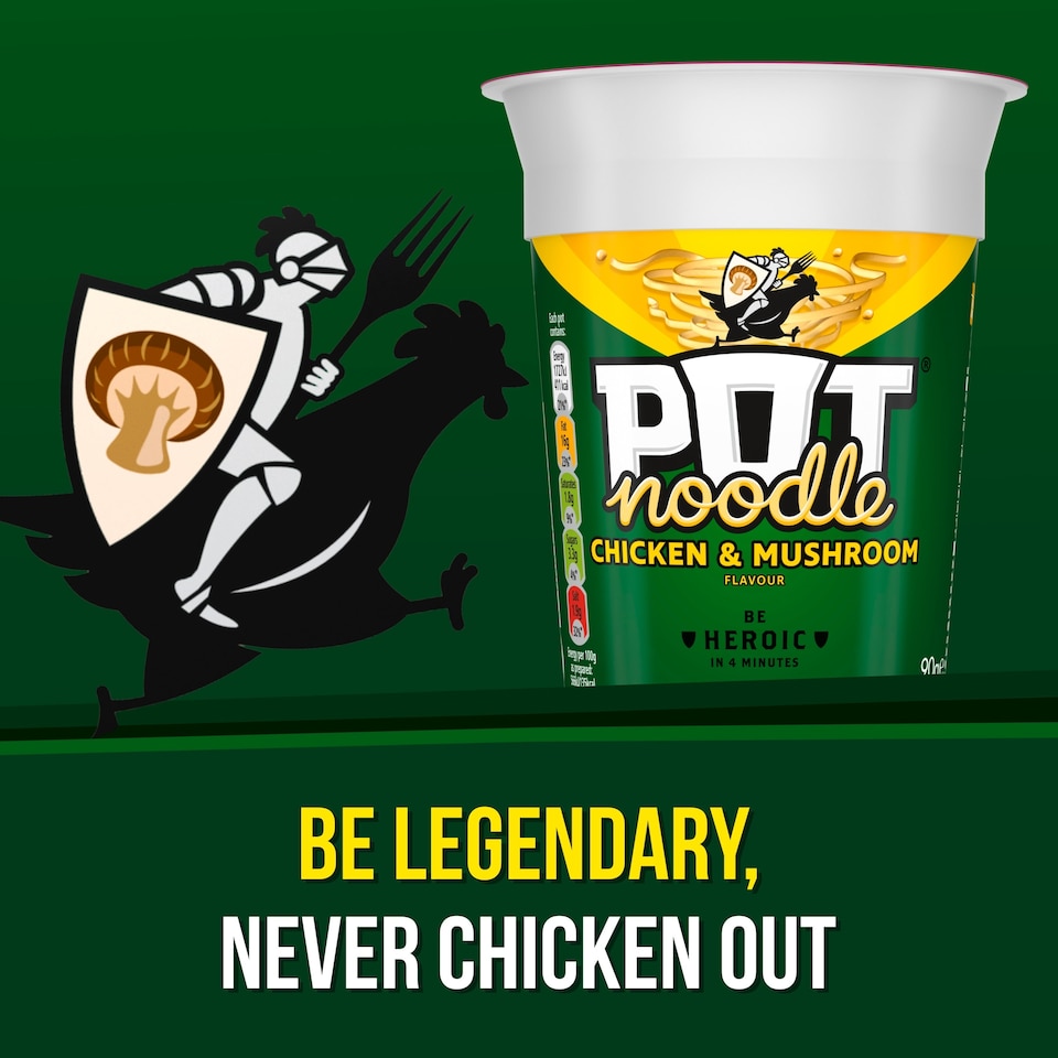 image 1 of Pot Noodle Chicken & Mushroom Instant Noodles 90g