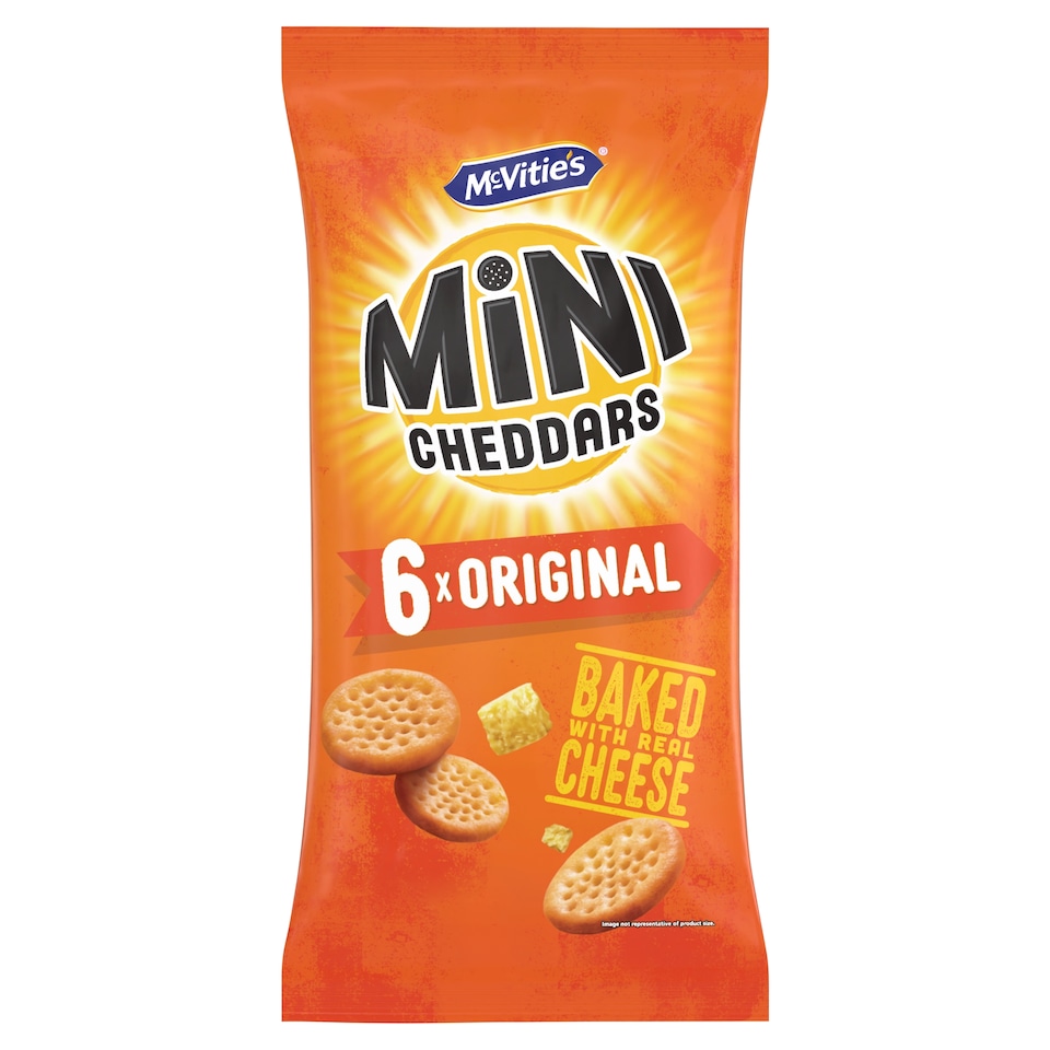 Mcvitie's Mini Cheddars Original 6X23g