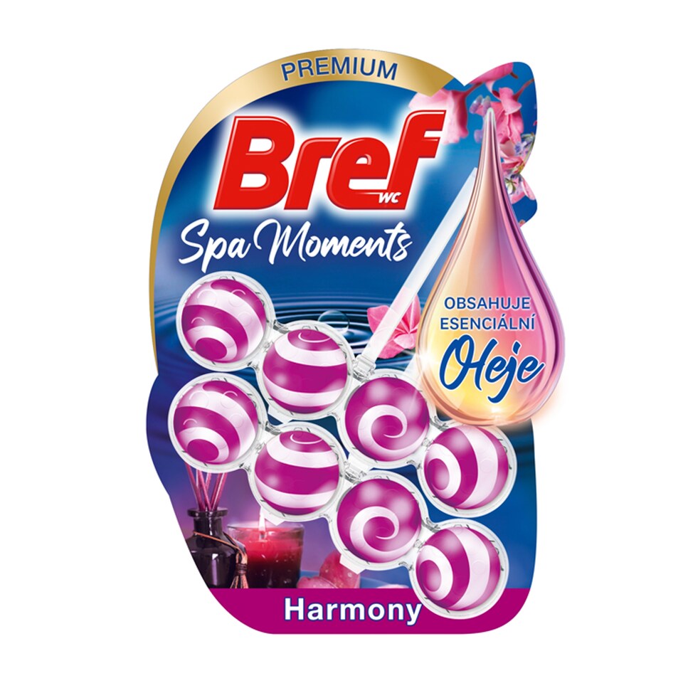 image 1 of Bref Spa Moments Harmony Solid Toilet Block 2 x 50g