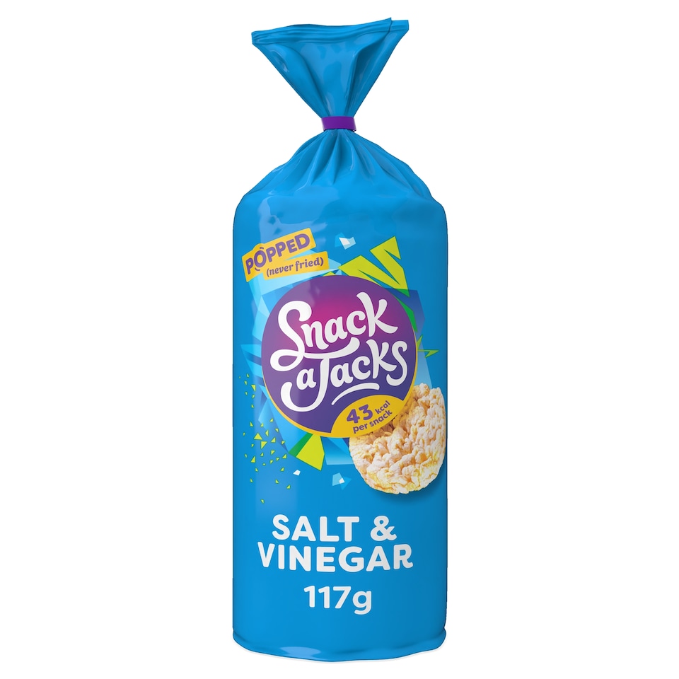 image 1 of Snack A Jacks Salt & Vinegar Rice Cakes 117G