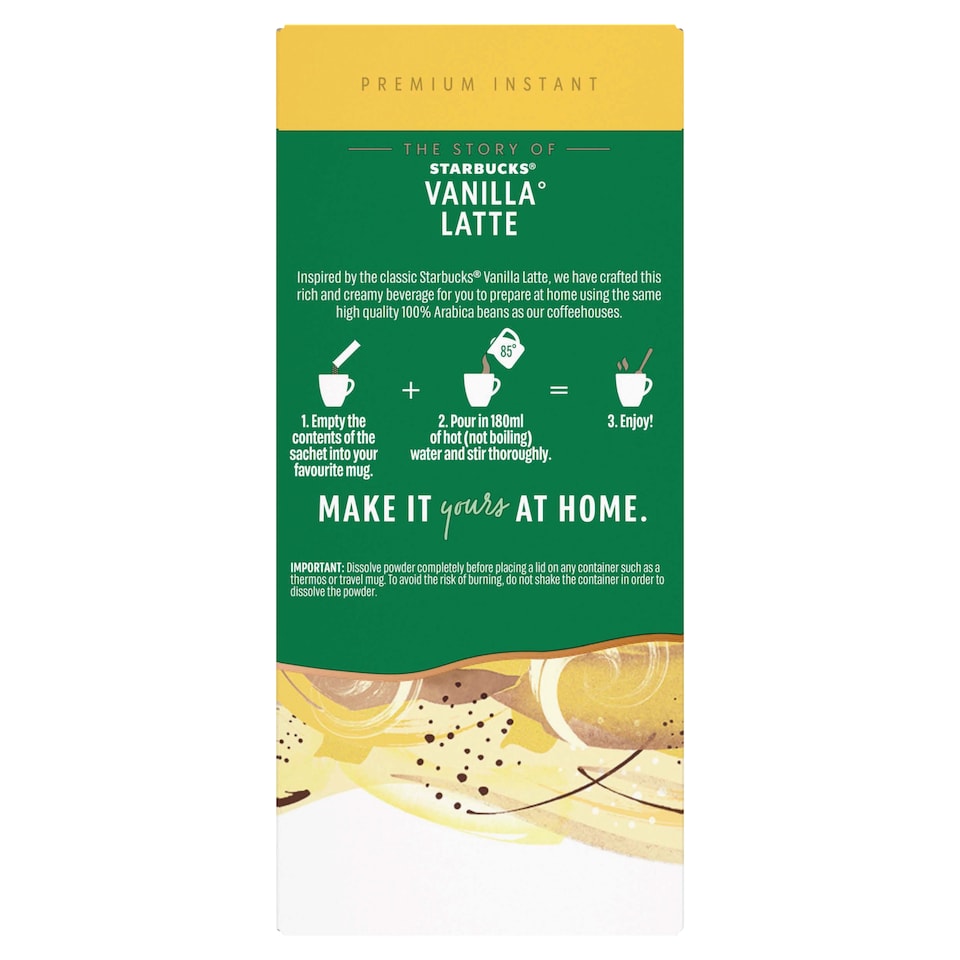 image 1 of Starbucks Vanilla Latte 5 x 21.5g