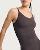 image 1 of F&F Active SEAMLESS V Neck Vest in Brown