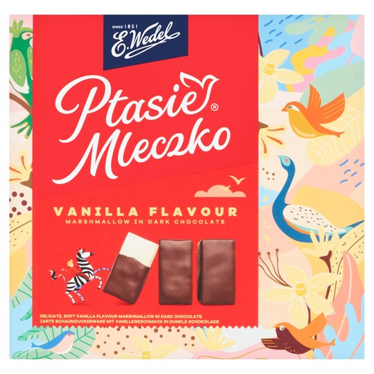 E Wedel Vanilla Flavoured Marshmallow In Dark Chocolate 360G Tesco Groceries