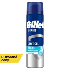Gillette Series Chladivý Gél Na Holenie S Eukalyptom, 200ml