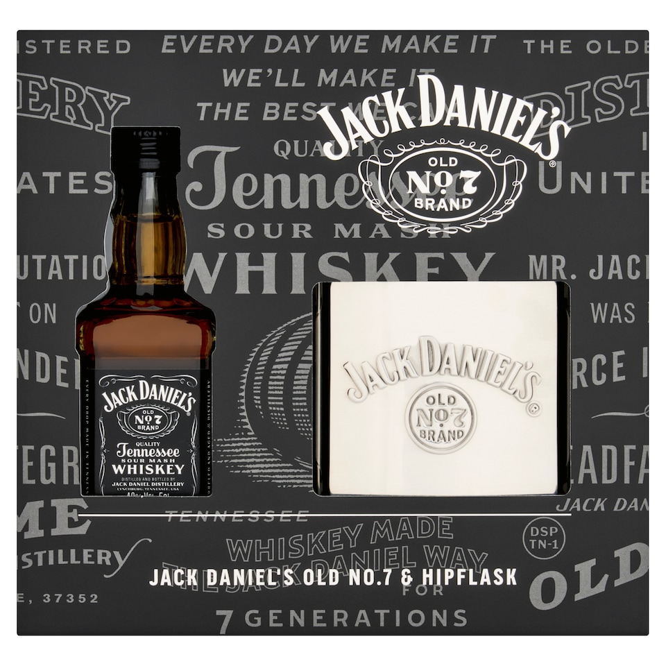 Jack Daniels Hip Flask Gift Set
