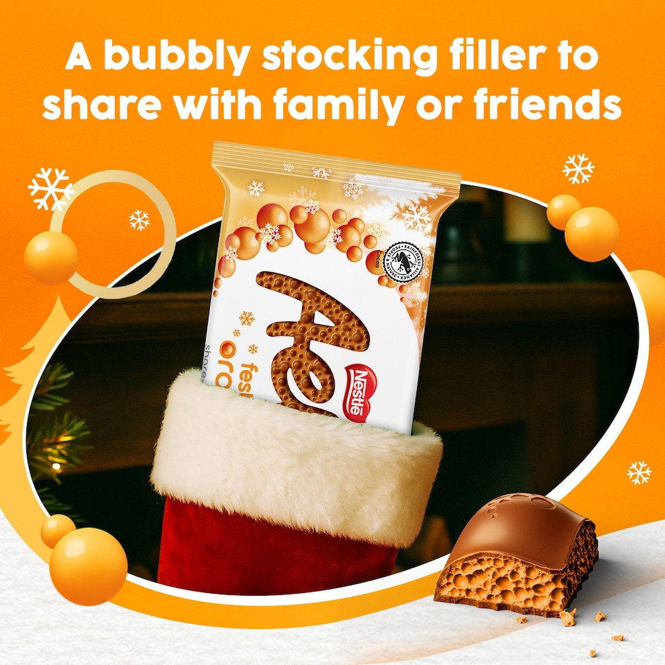 image 1 of Aero Festive Orange Chocolate Sharing Bar 90G