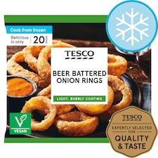 Tesco Beer Battered Onion Rings 300G