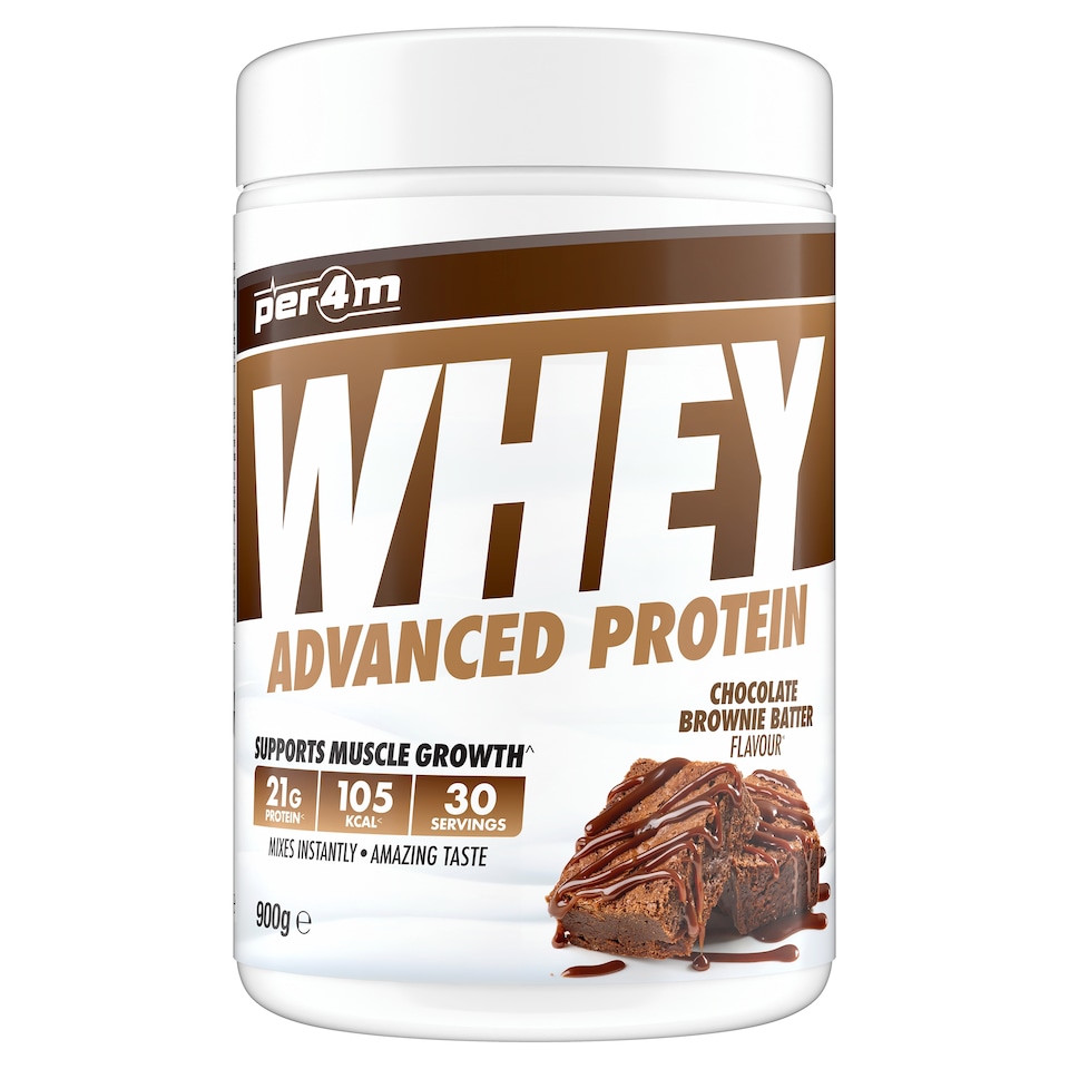 Per4m Whey Advanced Protein Chocolate Brownie Batter Flavour 900g
