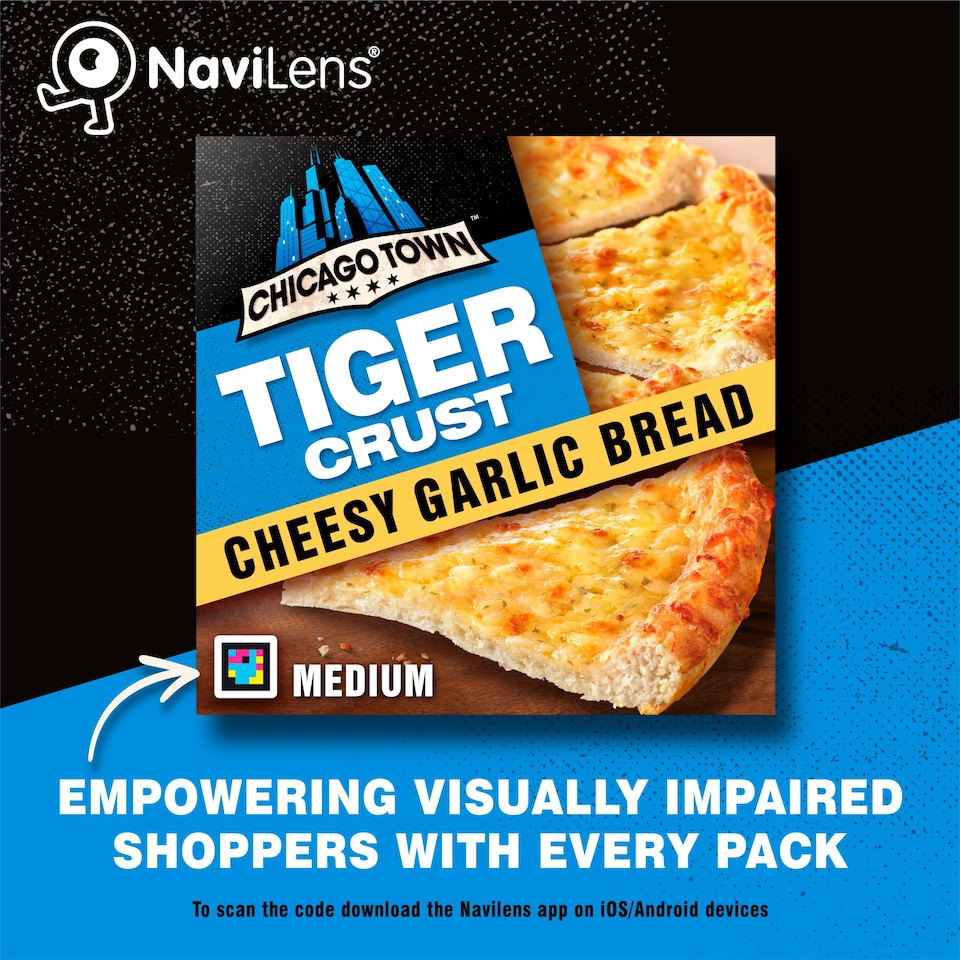 image 1 of Chicago Town Tiger Crust Garlic Bread Chsey Pizza 258G