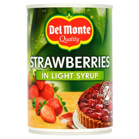 Del Monte Strawberries In Syrup 415G Tesco Groceries