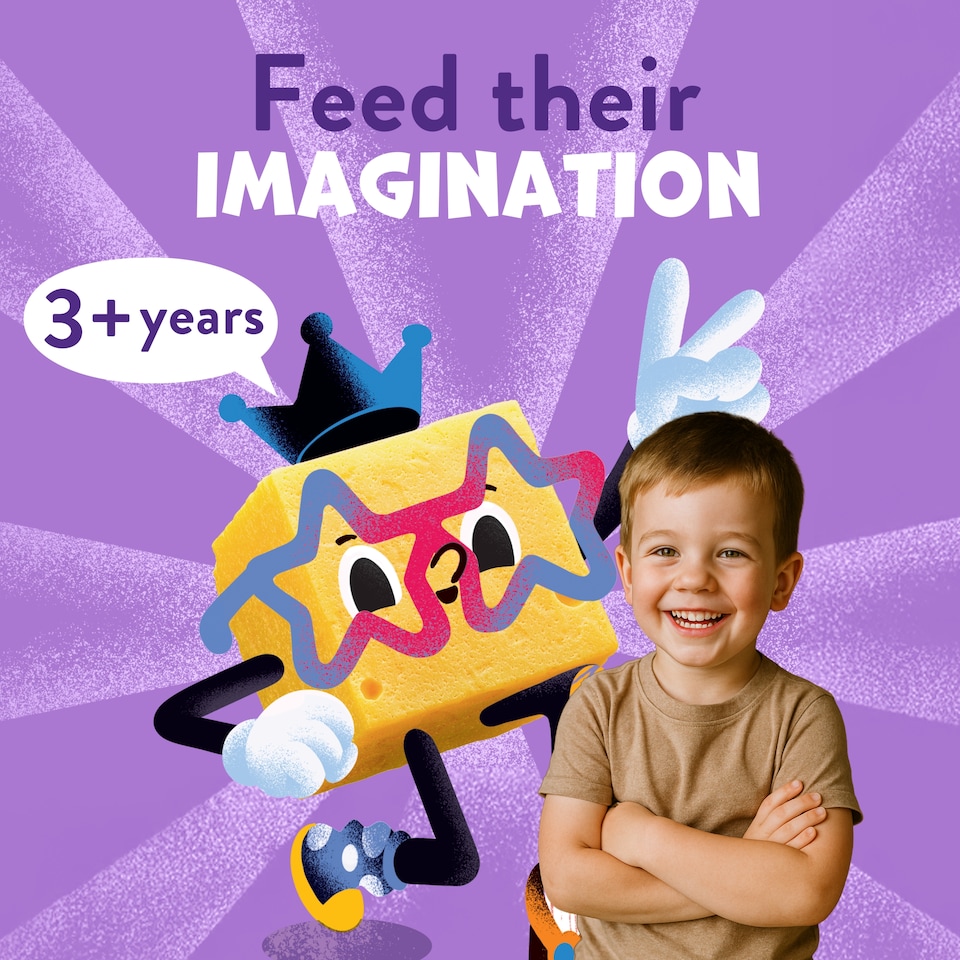 image 1 of Goodies Kids Snack Dino Puffs Cheese & Onion 4x12g