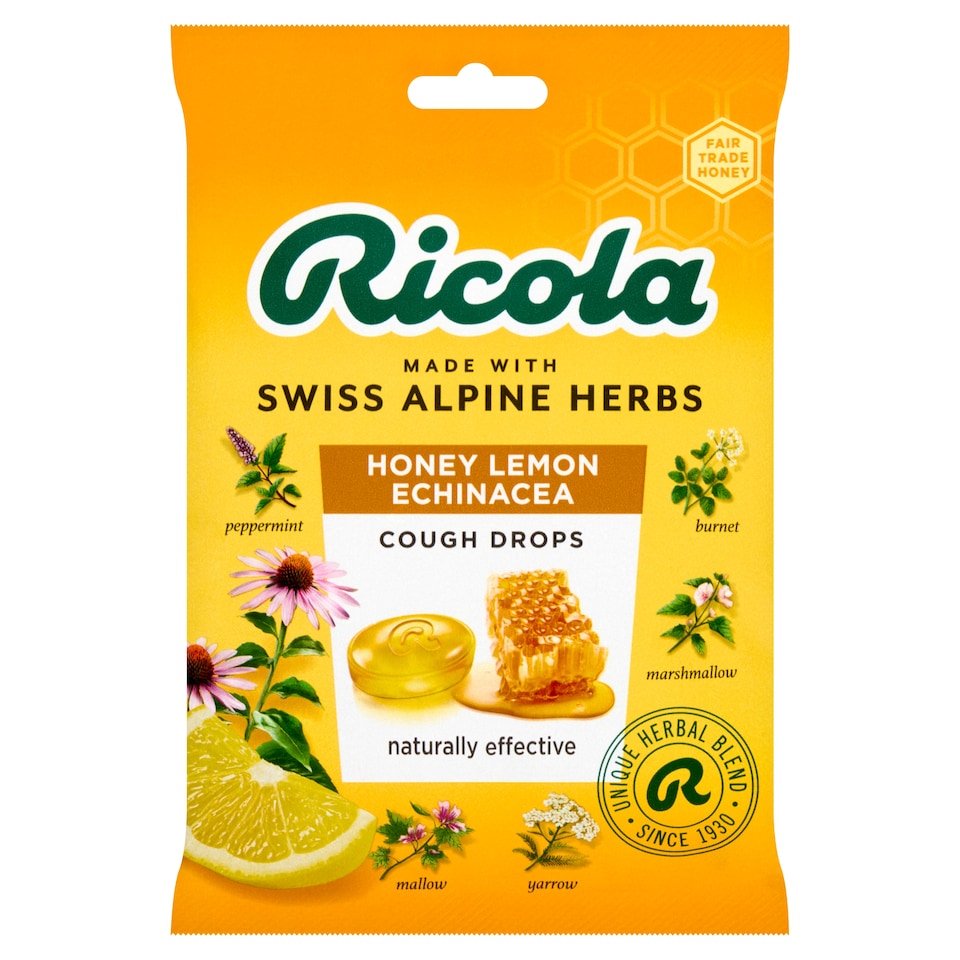 Ricola Soothe & Clear Herb Lozenges - Honey Lemon Echinacea 75g