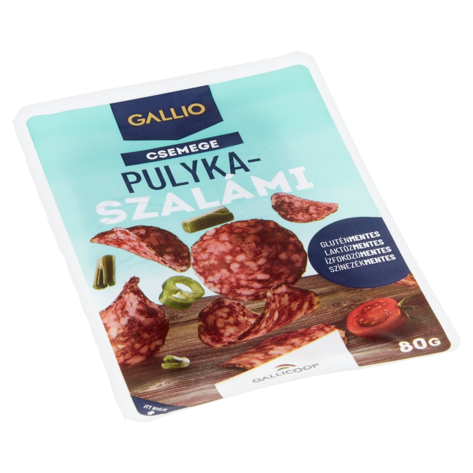 Gallio szeletelt csemege pulyka szalámi 80 g