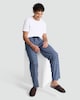 image 1 of F&F 2-Pack Fleece Stripe and Check Print Pyjama Bottoms in Navy