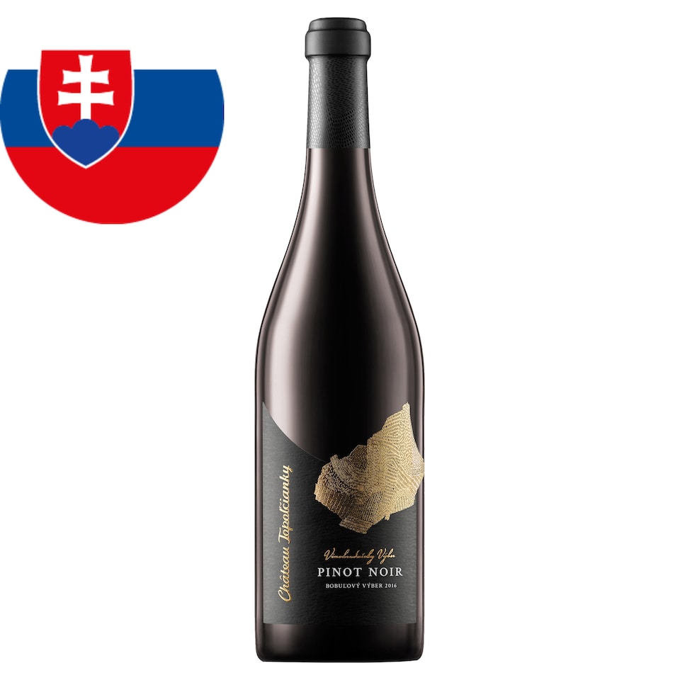 Château Topoľčianky Vinohradnícky výber Pinot Noir Wine with PDO Selection of Grapes Red Dry 0.75 L