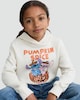 image 2 of Disney Stitch and Angel Pumpkin Spice Print Cotton Rich Hoodie in Cream