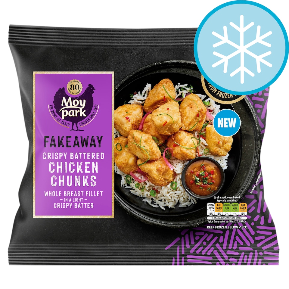 Moy Park Fakeaway Tempura Chicken Chunks 350g