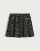image 5 of F&F Boucle Gold Tone Button Mini Skirt with Cotton in Grey