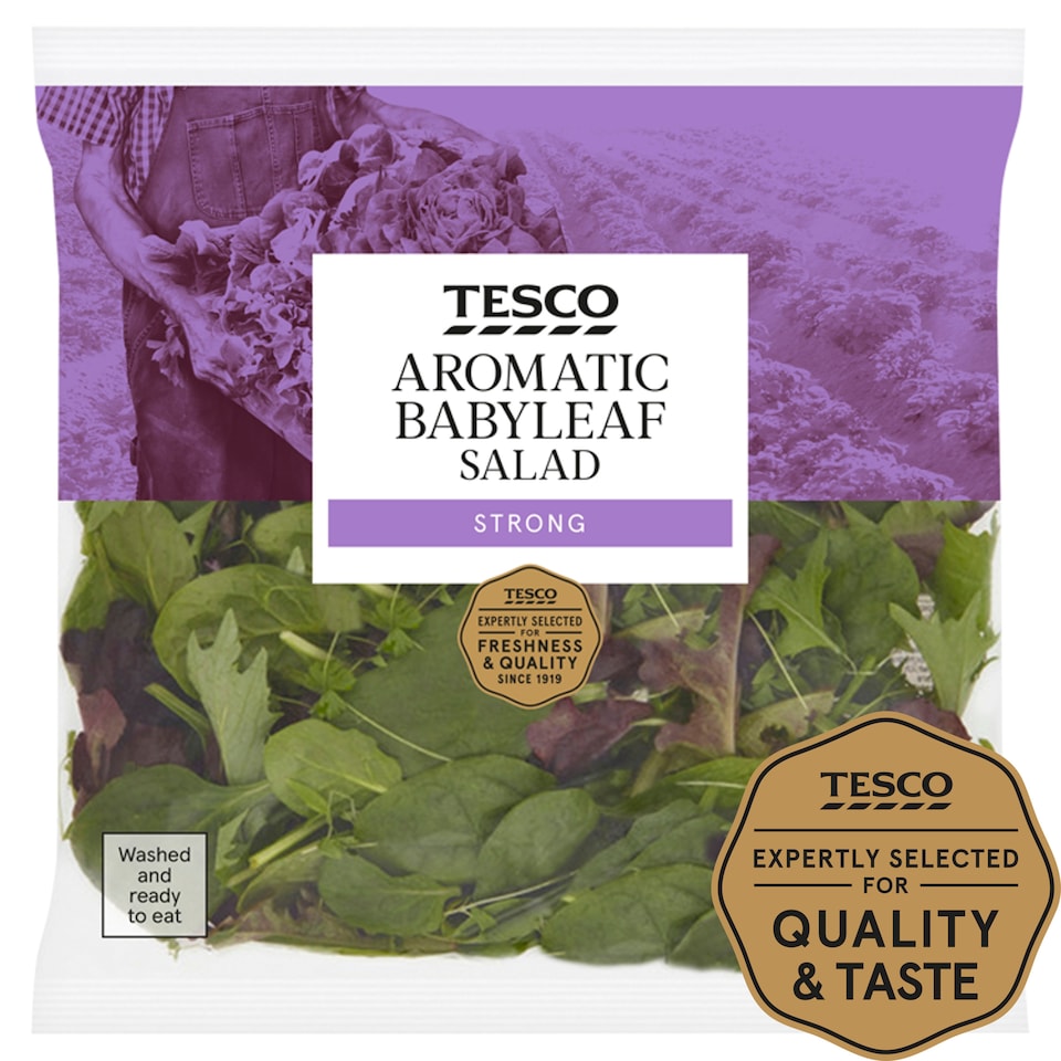 Tesco Aromatic Babyleaf Salad 90G