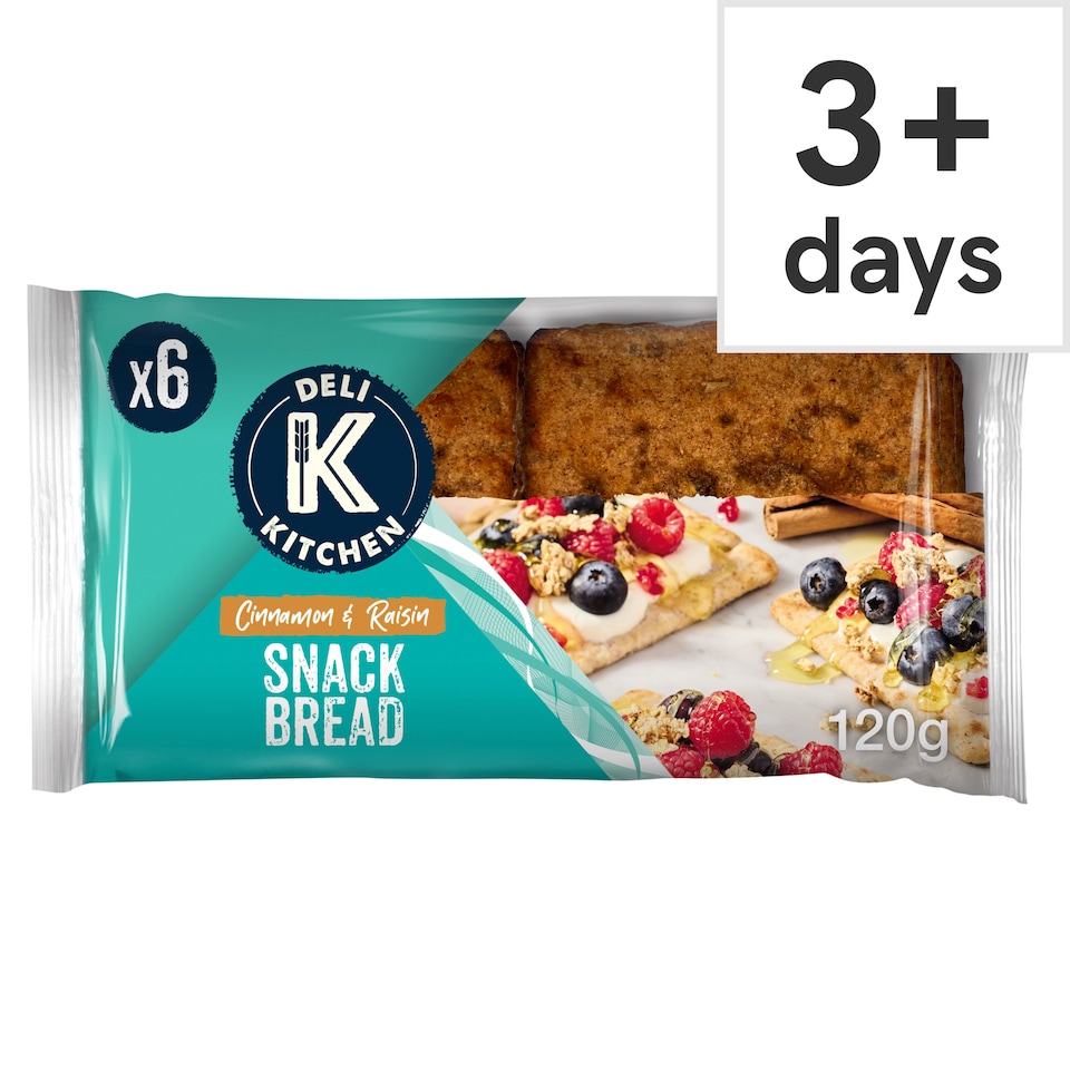 Deli Kitchen 6 Oat & Raisin Snackbreads