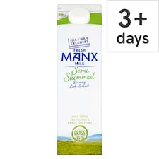 Isle Of Man Fresh Manx Milk Semi Skimmed 1 Litre