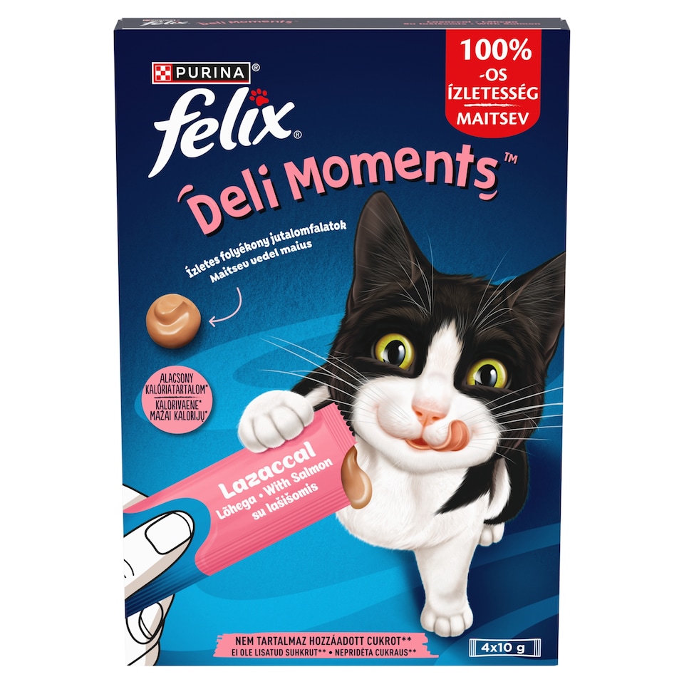 Purina Felix Deli Moments lazac macska jutalomfalat 4 x 10 g 1. kép