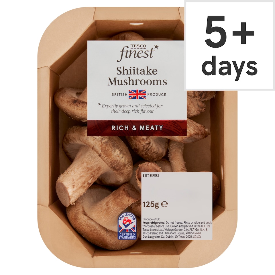 Tesco Finest Shiitake Mushrooms 125G