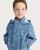 image 3 of F&F Boys Dinosaur Print Hooded Jacket in Blue