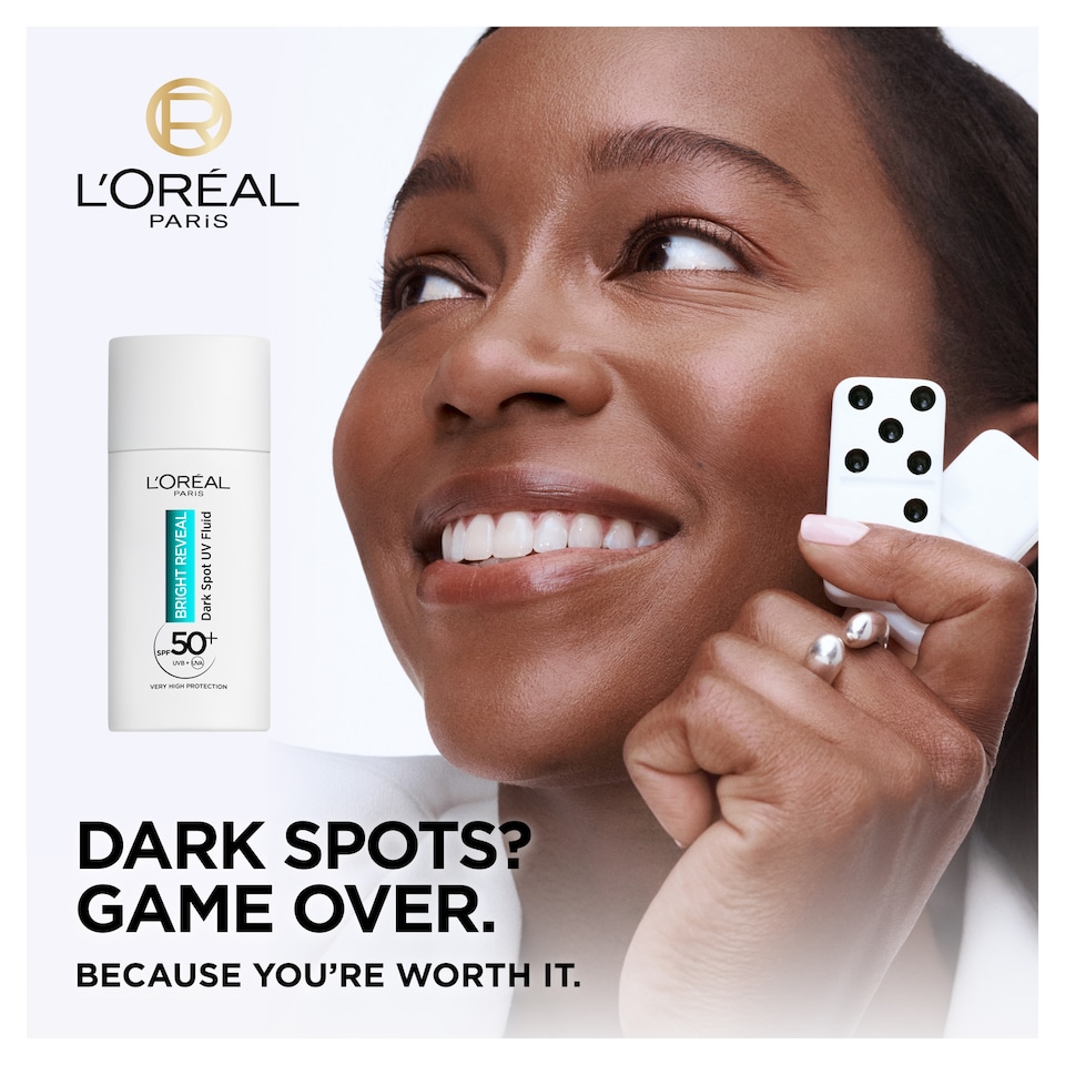 image 1 of L'Oreal Paris Bright Reveal UV Fluid SPF50 50ml