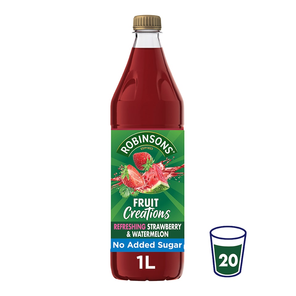 Robinsons Fruit Creations Strawberry & Watermelon Squash 1L