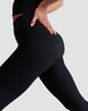 image 2 of Rise by Zara McDermott Ribbed Elasticated Lounge Bottoms in Black