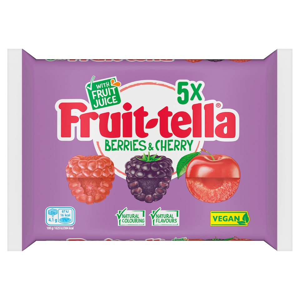 Fruittella Berries & Cherry 5x41g