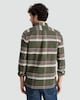 image 3 of F&F Pure Cotton Check Print Button Up Shirt in Khaki