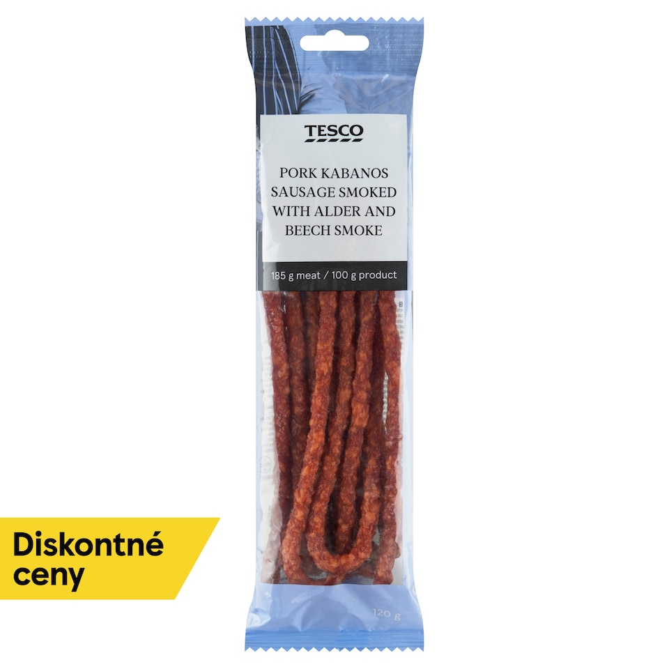 Tesco Trvanlivý tepelne opracovaný mäsový výrobok údený 120 g