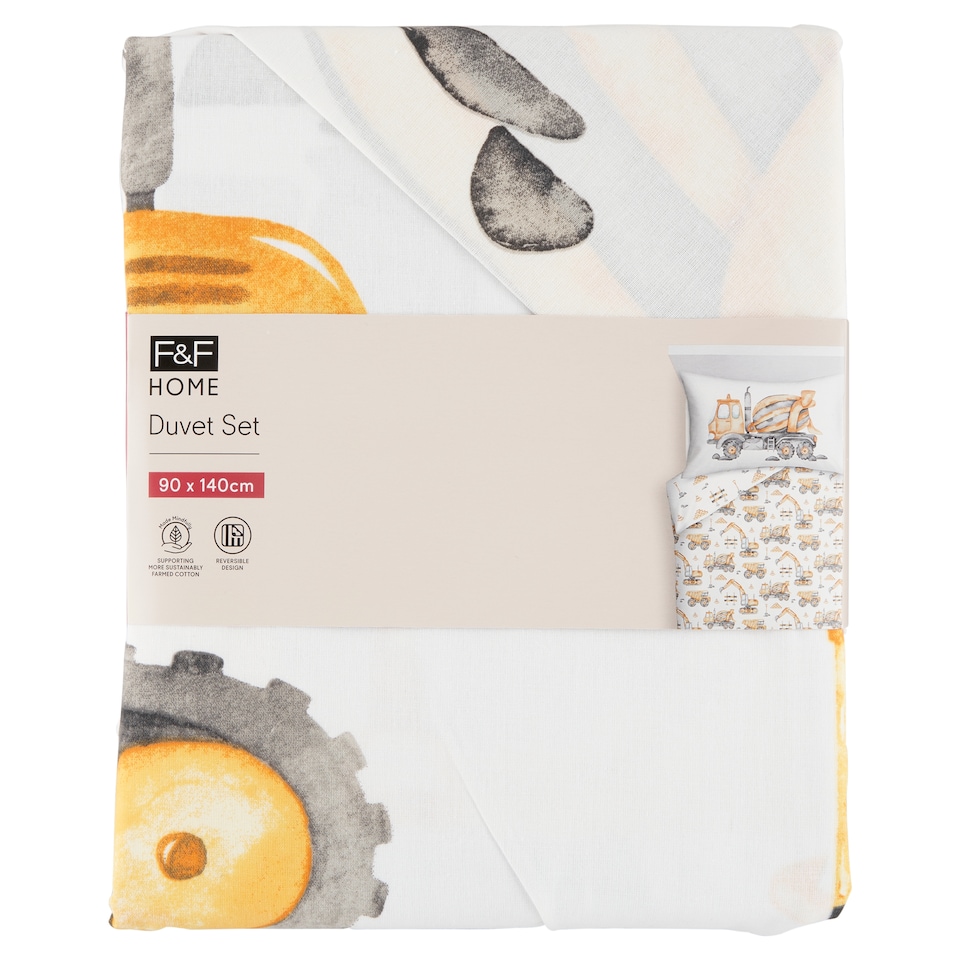 image 1 of F&F Home Construction Work Duvet Set 90 x 140 cm