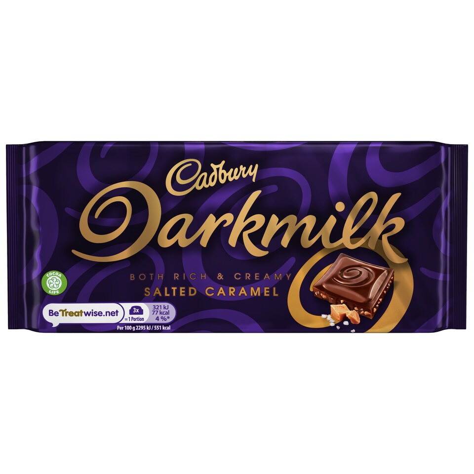 Cadbury Dark Milk Salted Caramel 85G