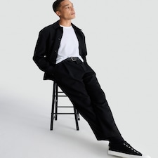 The F&F Edit Cupro Co-ord Joggers in Black