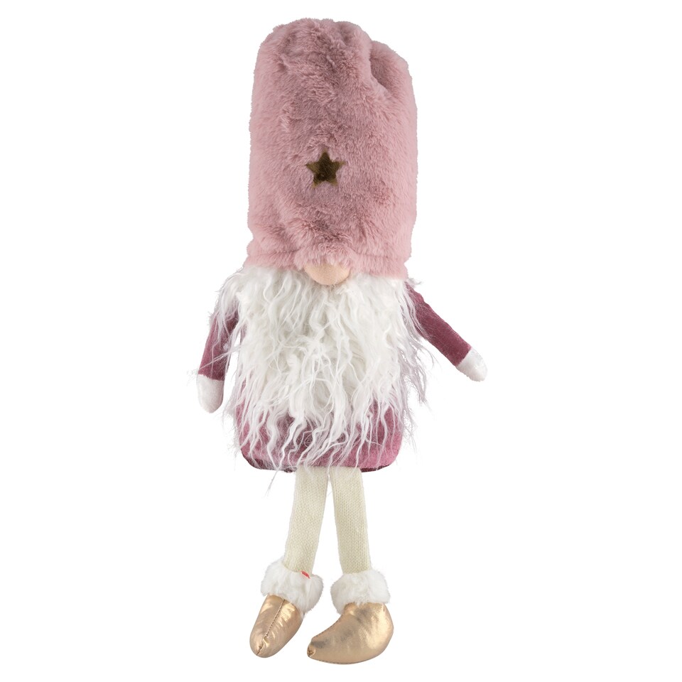 Snow Meister Mauve Fabric Gnome