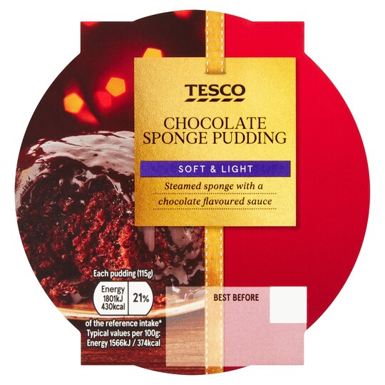 Tesco Chocolate Sponge 115G Tesco Groceries