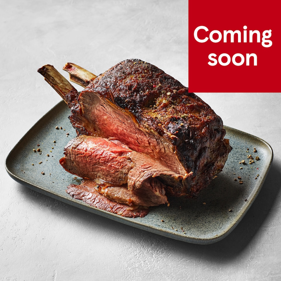 38. Tesco Finest Chef’s Collection Black Treacle Butter Aged Côte de Boeuf 1.55 - 1.935kg (Serves 4-6)
