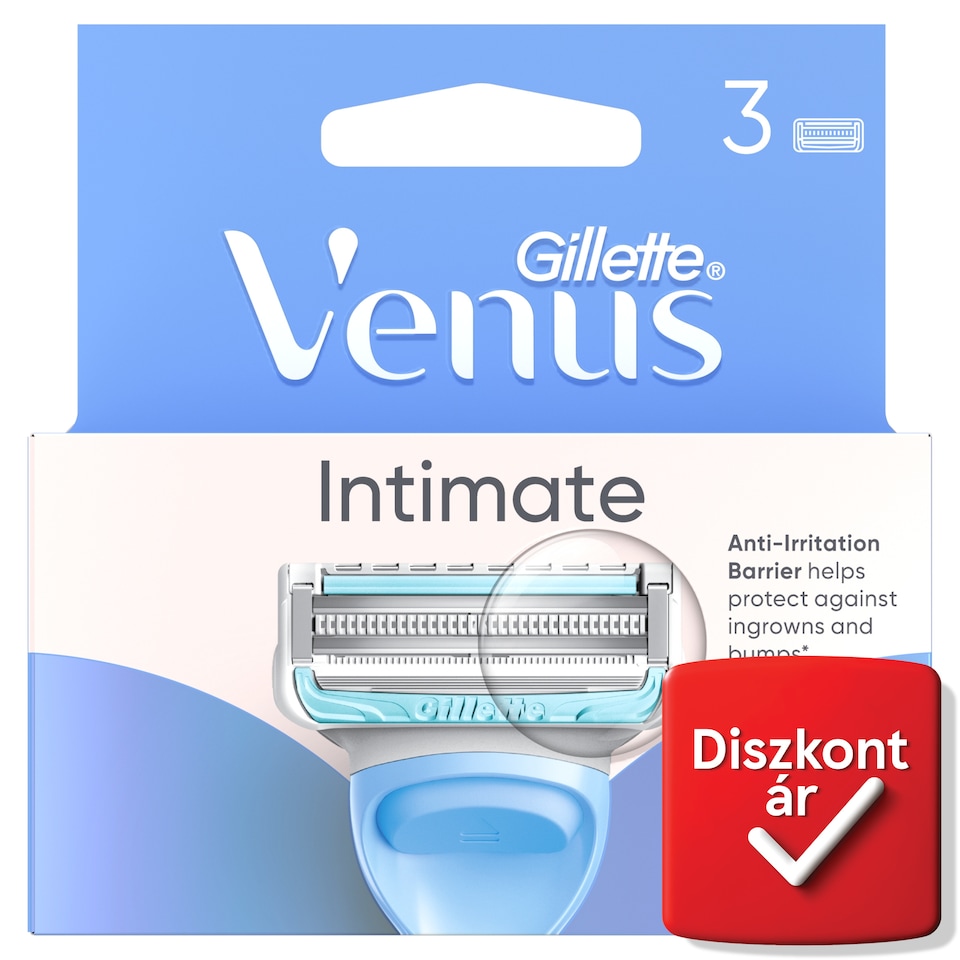 Gillette Venus Az Intim Szőrzethez és Bőrterülethez, 3 Borotvabetét  1. kép