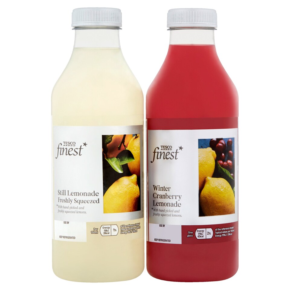 Tesco Finest Lemonade & Spiced Cranberry 2X750ml Tesco Groceries