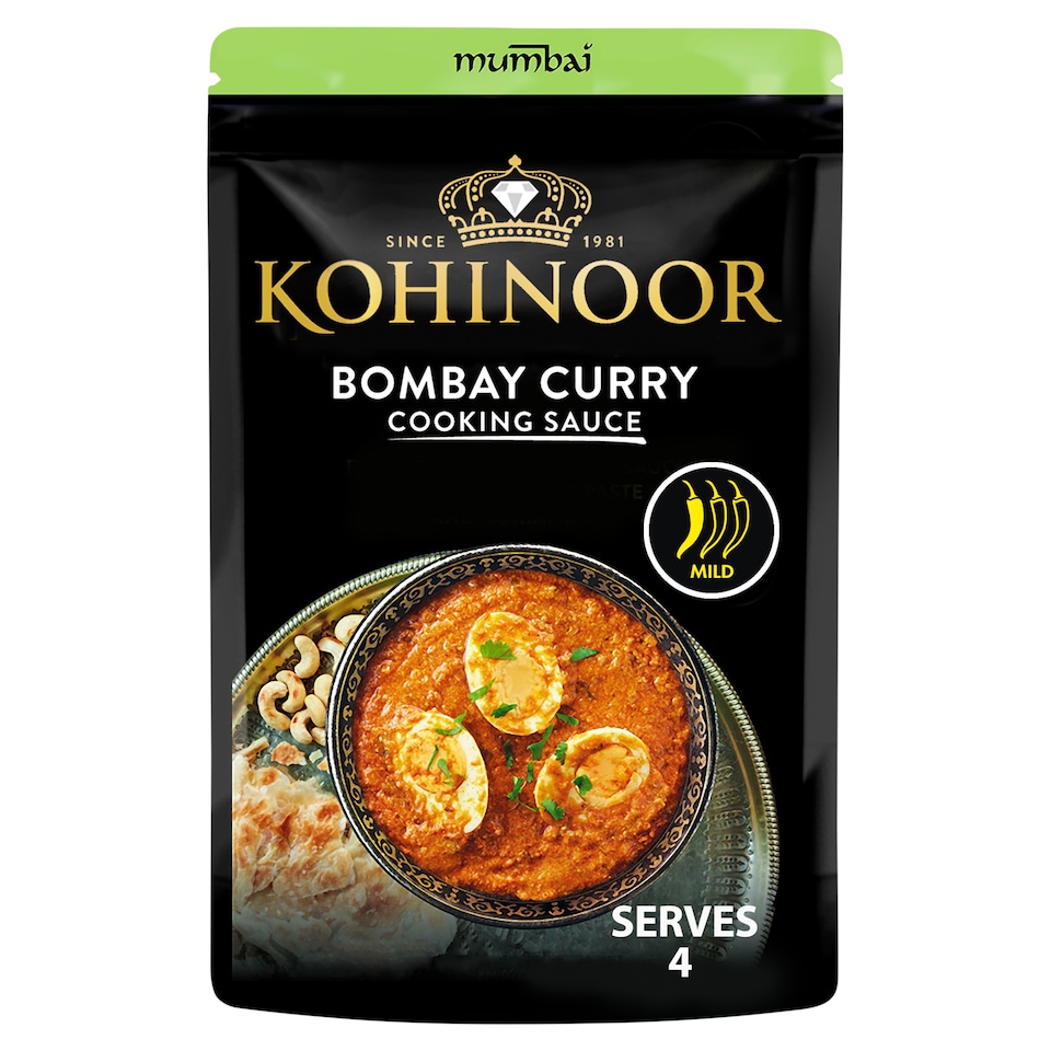 image 1 of Kohinoor Bombay Egg Curry Cooking Sauce 375G