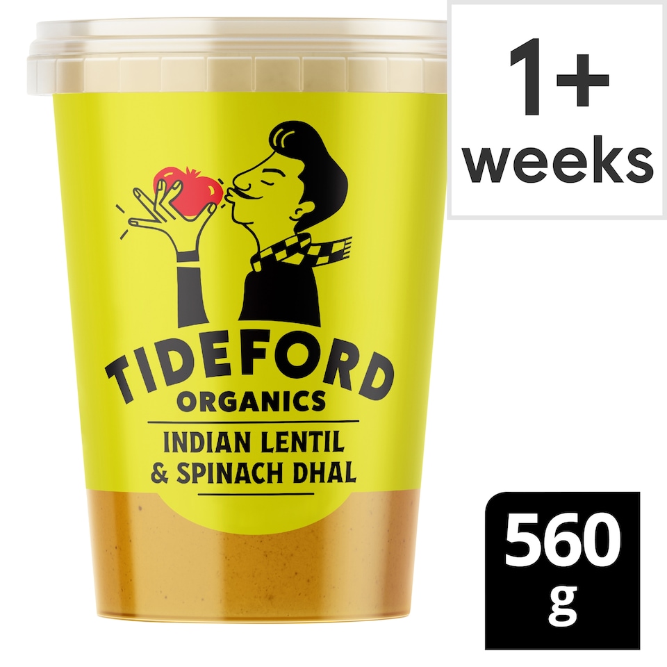 image 1 of Tideford Organics Indian Lentil & Spinach Dhal 560g